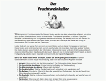 Tablet Screenshot of fruchtweinkeller.de